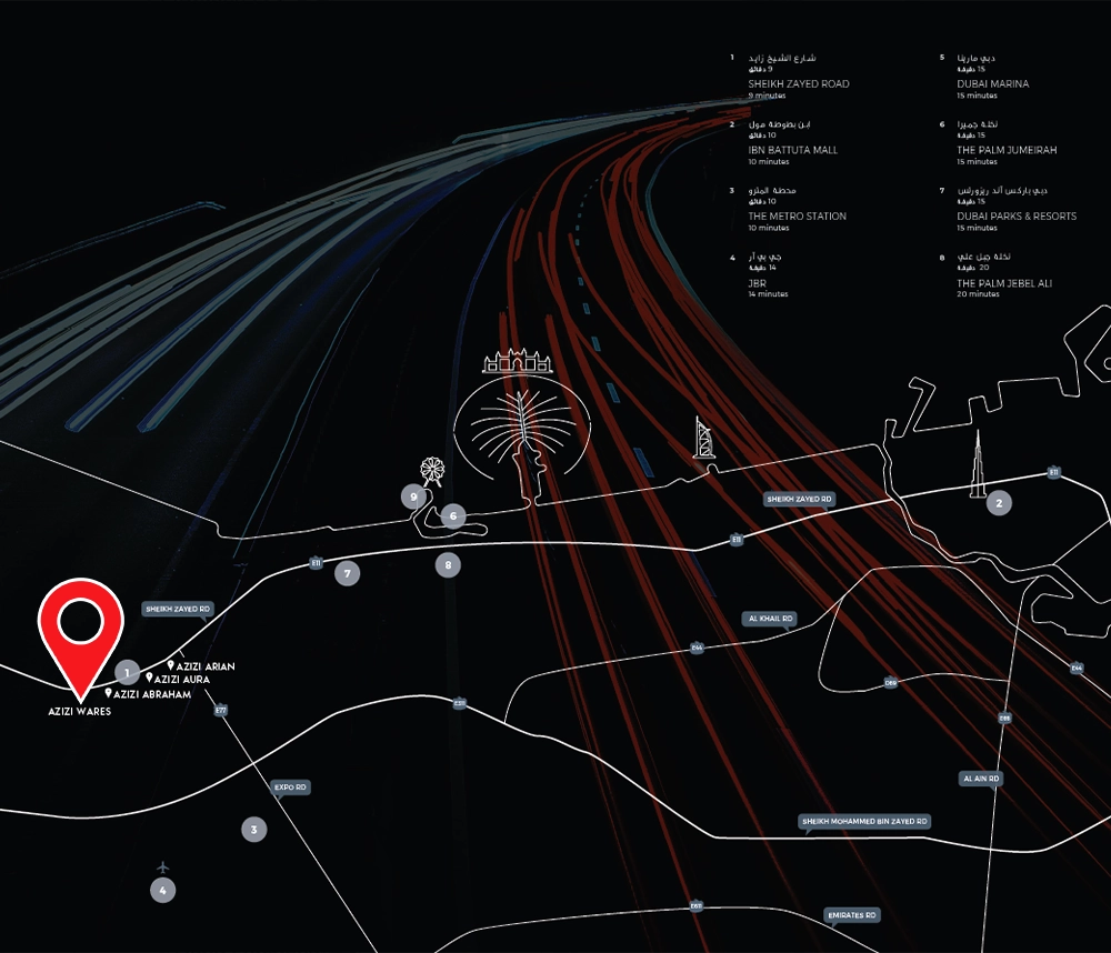 Azizi Wares Location