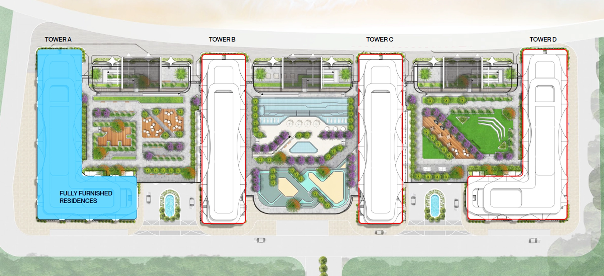 Pristine Beach Residences Site Plan