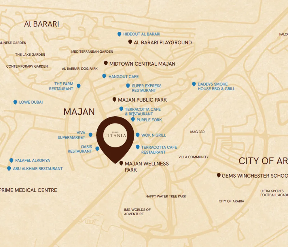 Binghatti Titania Master Plan