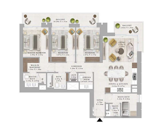 Emaar Creek Haven Floor Plan