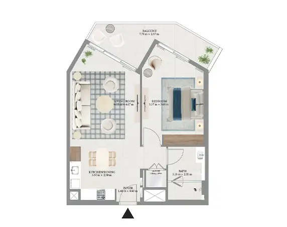 Emaar Fior 1 Floor Plan