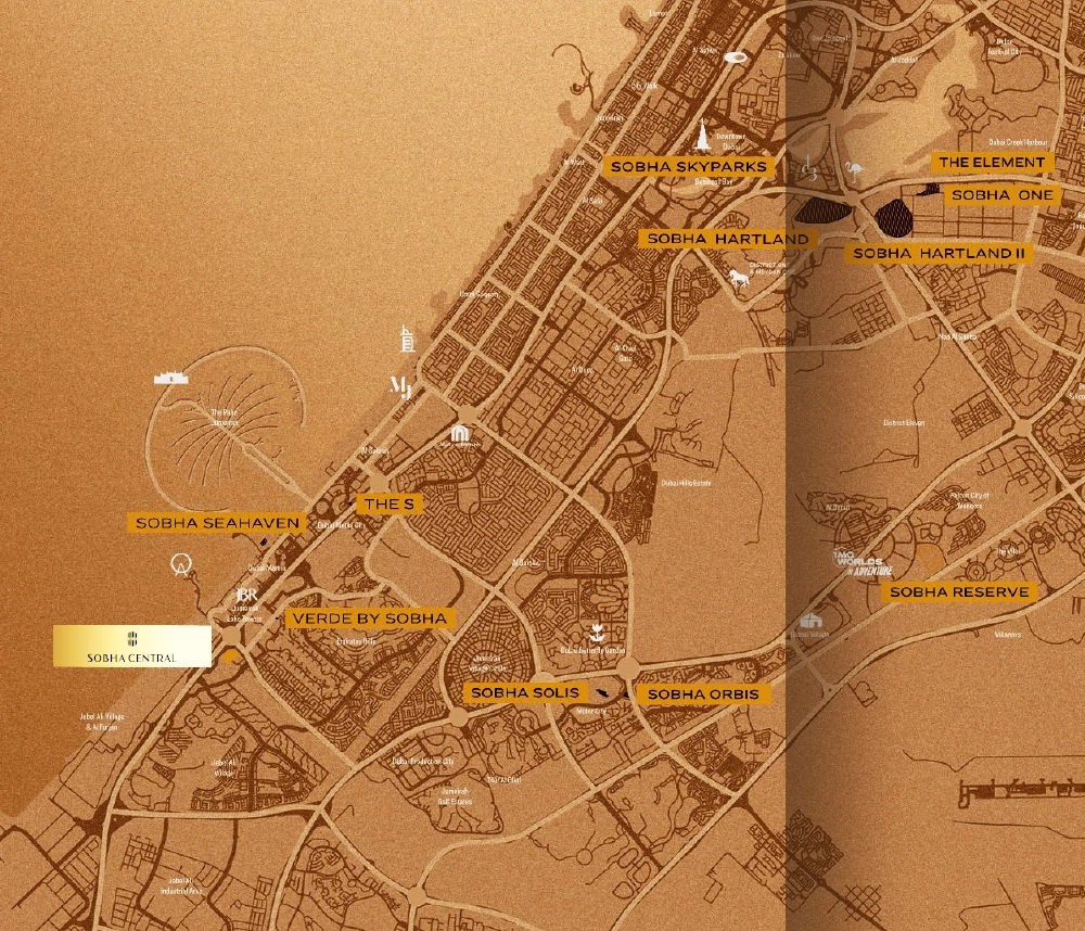 The Pinnacle at Sobha Central Master Plan
