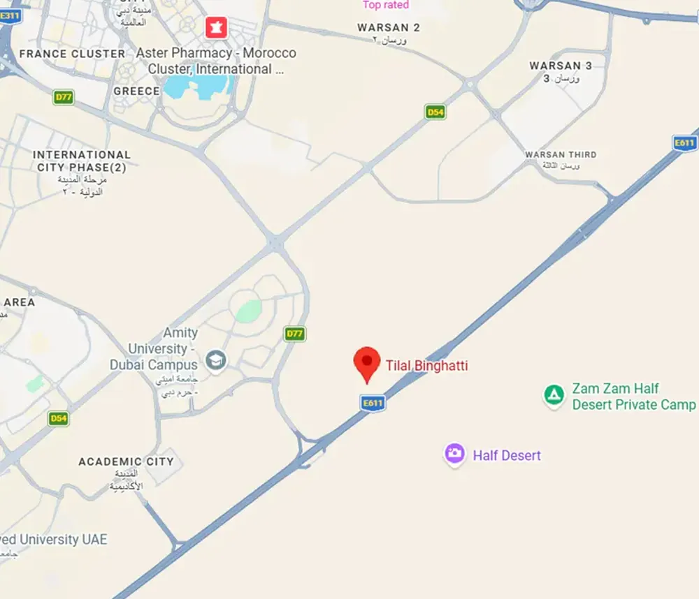  Binghatti Tilal Location